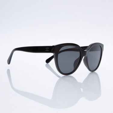 CHANEL Acetate CC Butterfly Sunglasses Black