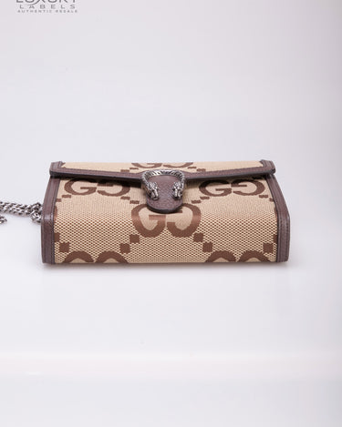 Dionysus chain wallet crossbody bag Gucci Black in Suede - 13674832