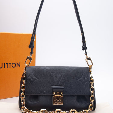 Louis Vuitton Black Monogram Giant Empreinte Leather Favorite MM Bag Louis  Vuitton