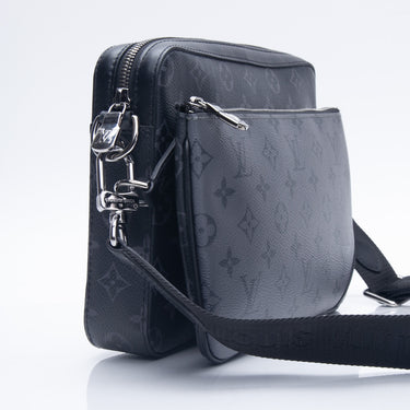 Louis Vuitton Brown Leather Damier Crossbody Men's Accessories — Labels  Resale Boutique