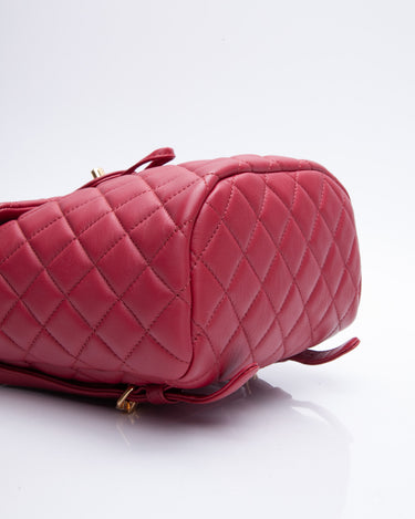 CHANEL Calfskin Quilted Mini Urban Spirit Backpack Red – Luxury Labels