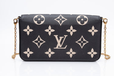 LOUIS VUITTON Félicie Bicolor Pochette Monogram Empreinte Leather Crossbody