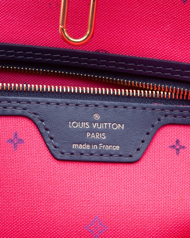 Louis Vuitton Midnight Fuchsia Giant Monogram Canvas Neverfull MM NM Bag  w/o Accessories Pochette - Yoogi's Closet