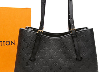 LOUIS VUITTON Black Babylone Tote MM