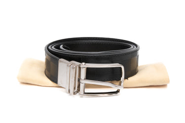 LOUIS VUITTON Black Damier Calfskin Boston Reversible Belt 105/42