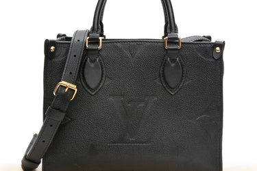 LOUIS VUITTON Black Empreinte Monogram Onthego PM