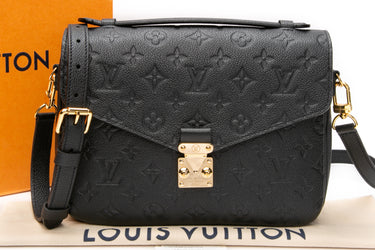 LOUIS VUITTON Black Empreinte Pochette Metis Crossbody Bag