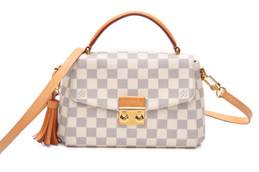 LOUIS VUITTON Damier Azur Croisette Crossbody Bag