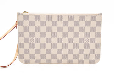 LOUIS VUITTON Damier Azur Wristlet (New)