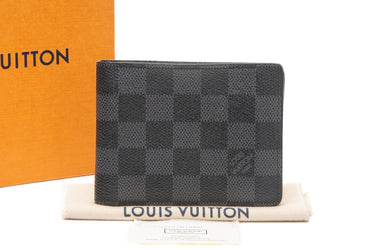 LOUIS VUITTON Damier Graphite Canvas Slender Wallet