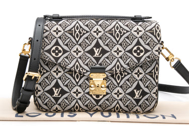 LOUIS VUITTON Grey Jacquard Since 1854 Pochette Metis Crossbody Bag