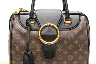 LOUIS VUITTON Monogram Black Golden Arrow Speedy