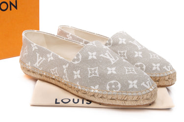 LOUIS VUITTON Monogram Denim Starboard Espadrille 40 (New)