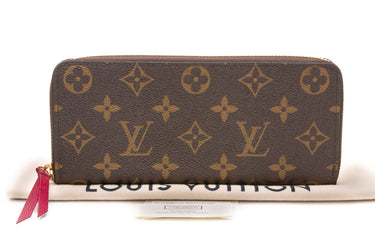 LOUIS VUITTON Monogram Fuchsia Clemence Wallet