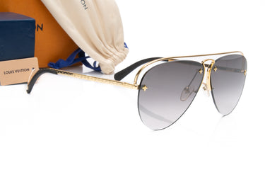 LOUIS VUITTON Monogram Grease Gradient Sunglasses