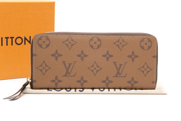 LOUIS VUITTON Monogram Reverse Clemence Wallet