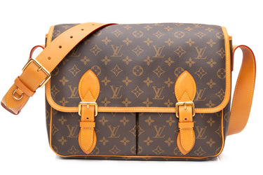 LOUIS VUITTON Monogram Satchel Messenger Bag
