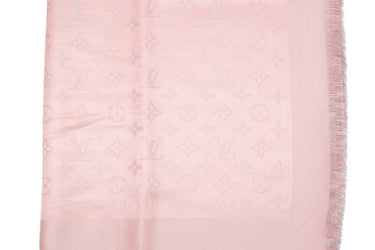 LOUIS VUITTON Monogram Velvet Rose Shine Shawl (New)