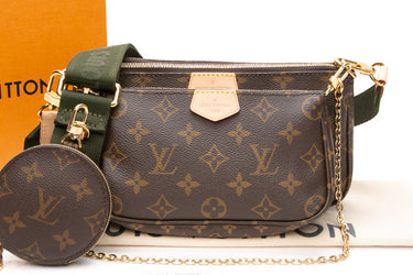 LOUIS VUITTON Multi Pochette Accessoires Khaki Crossbody Bag
