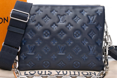 LOUIS VUITTON Navy Coussin PM Crossbody