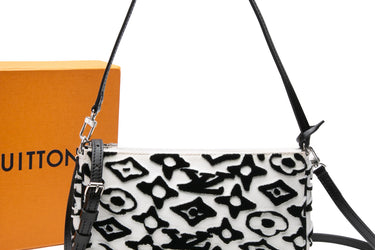 LOUIS VUITTON Pochette Accessoires NM Limited Edition Urs Fischer Tufted Monogram Canvas
