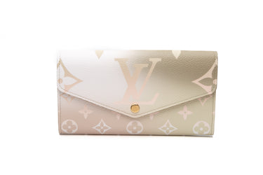 LOUIS VUITTON Sunset Kaki Sarah Wallet