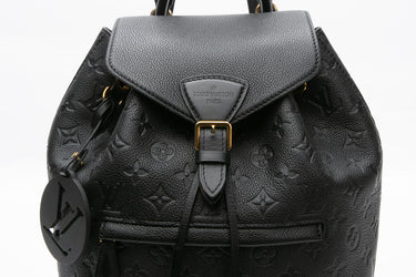 LOUIS VUITTON Montsouris Backpack PM Monogram Black Empreinte Leather
