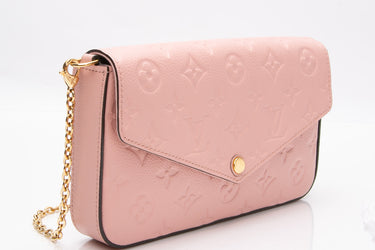 LOUIS VUITTON Empreinte Pochette Felicie Crossbody Rose Poudre