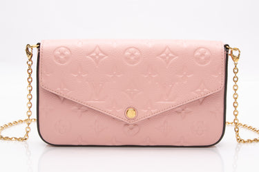 LOUIS VUITTON Empreinte Pochette Felicie Crossbody Rose Poudre