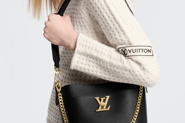 LOUIS VUITTON Black Noir Lock and Walk Bag