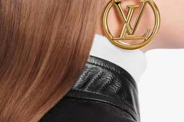LOUIS VUITTON Louise GM Hoop Earrings
