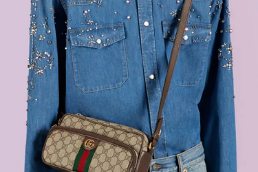 GUCCI GG Supreme Ophidia Shoulder/Crossbody Bag