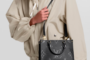 LOUIS VUITTON Black Empreinte Monogram Onthego PM