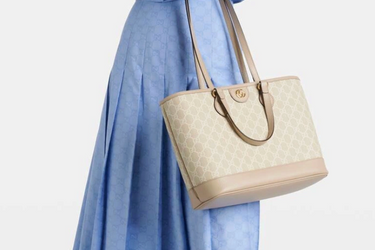 GUCCI Beige Ophidia Medium GG canvas tote shoulder bag