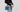 CHANEL 24S Washed Denim Quilted Studded Mini Chanel 22 Crossbody