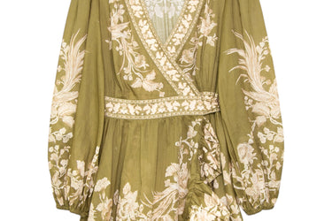 ZIMMERMANN Anneke Floral Wrap Mini Dress Size 4
