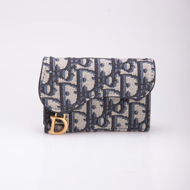 DIOR SADDLE FLAP CARD HOLDER (NEW)
