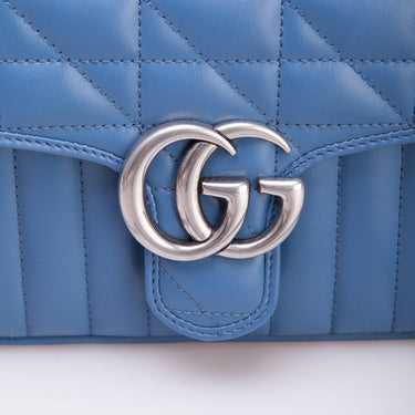 Gucci GG MARMONT MINI TOP HANDLE BAG CROSSBODY (New)