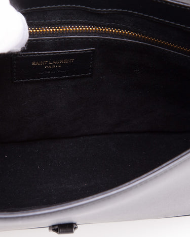 SAINT LAURENT Le 5 à 7 leather-trimmed canvas shoulder bag - lushenticbags
