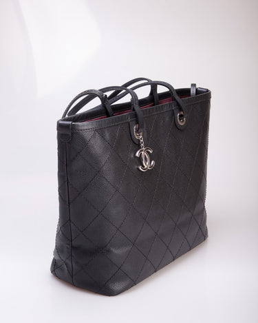 Chanel Coco Luxe Shopping Tote Quilted Calfskin Large