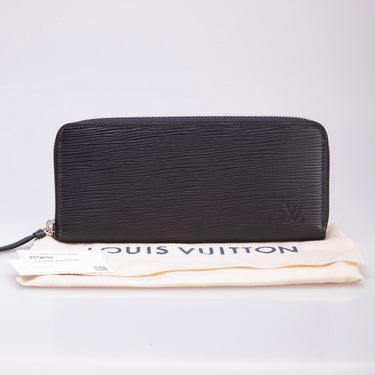 Louis Vuitton Black Epi Leather Clemence Wallet (New)