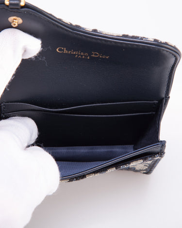 Shop Christian Dior SADDLE 2023 SS Plain Leather Folding Wallet Small Wallet  Logo Card Holders (S5611CTZQ_M928, S5611CTZQ_M932) by mariposaz